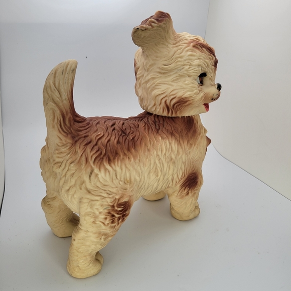 VTG Edward Mobley 60s Rubber Arrow Toy Squeak Puppy Dog Head Sleepy Eye Winky - Picture 5 of 10